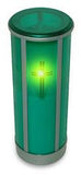 Battery Operated LED Electric Graveside Candle - Green