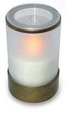 white flickering electric battery operated LED candle with remote