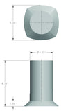 LED electronic candle dimension diagram